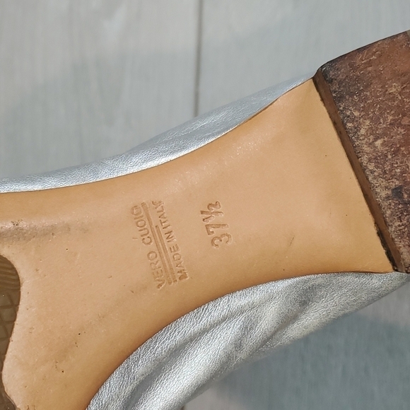 AGL Attilio Guisti Leombruni Womens Luxury Loafer Flats shoes sz 37.5 US 7 5 - Picture 11 of 14